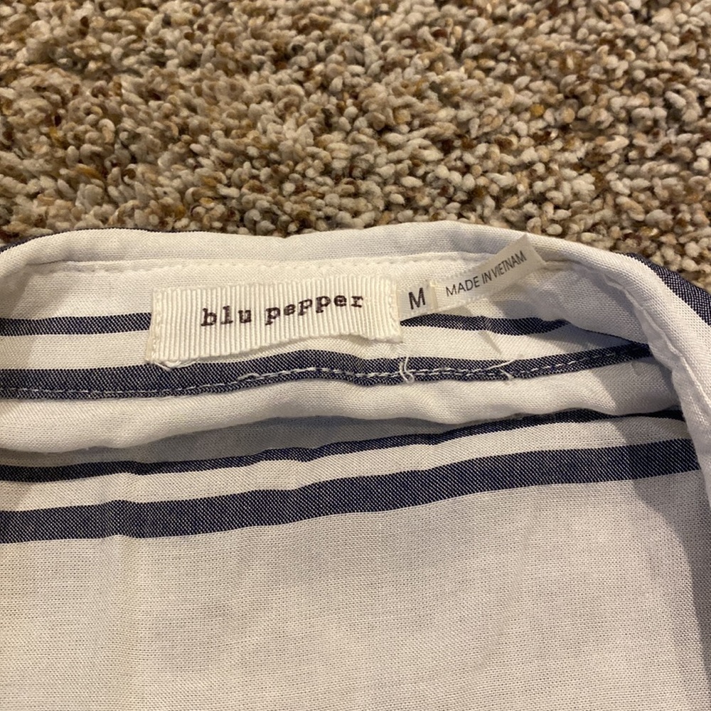 Gray Striped Button Up - Picture 3 of 3